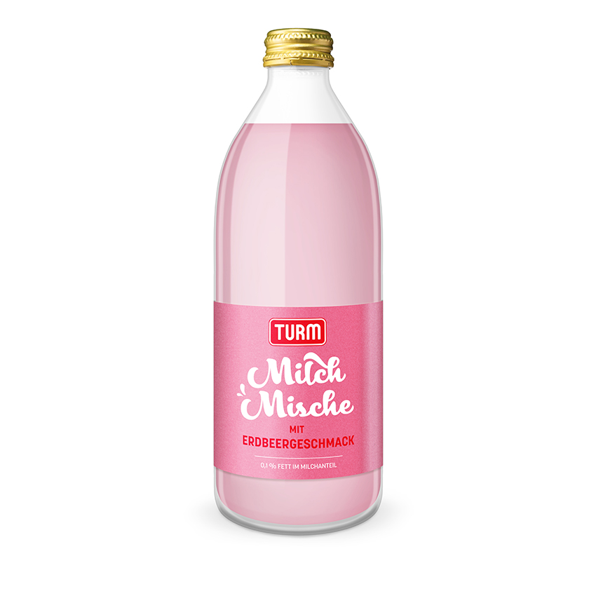 Steril Erdbeermilch 500 ml