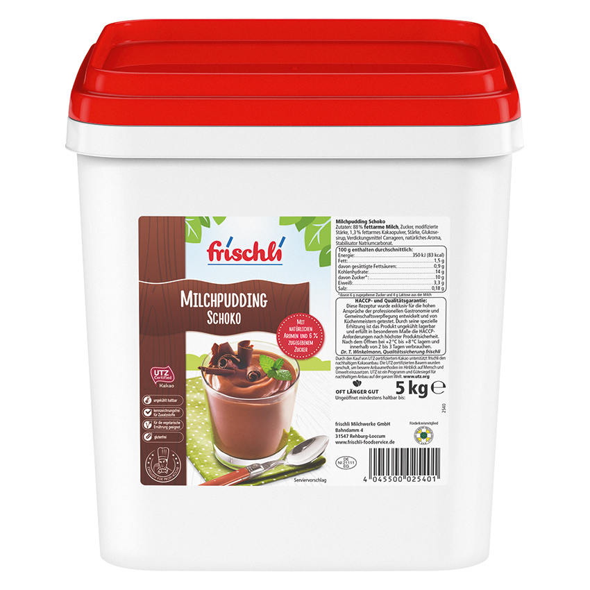 Milchpudding Schoko 5 kg 1,​5% F. Frischli