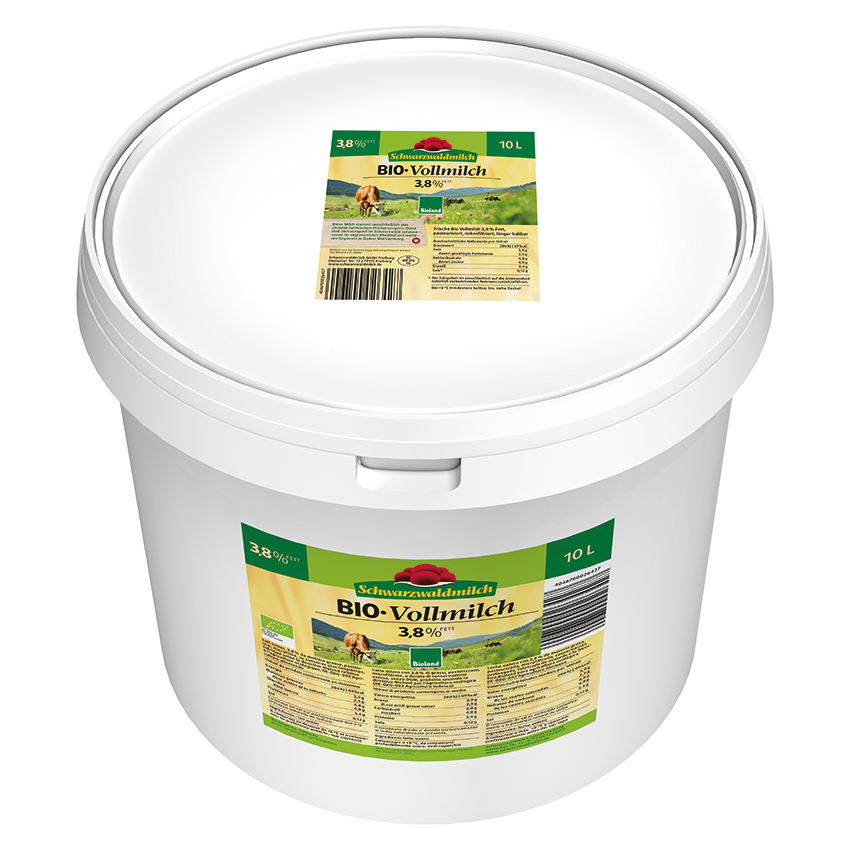 SWM Bio Frischmilch 3,​8 % 10 l 