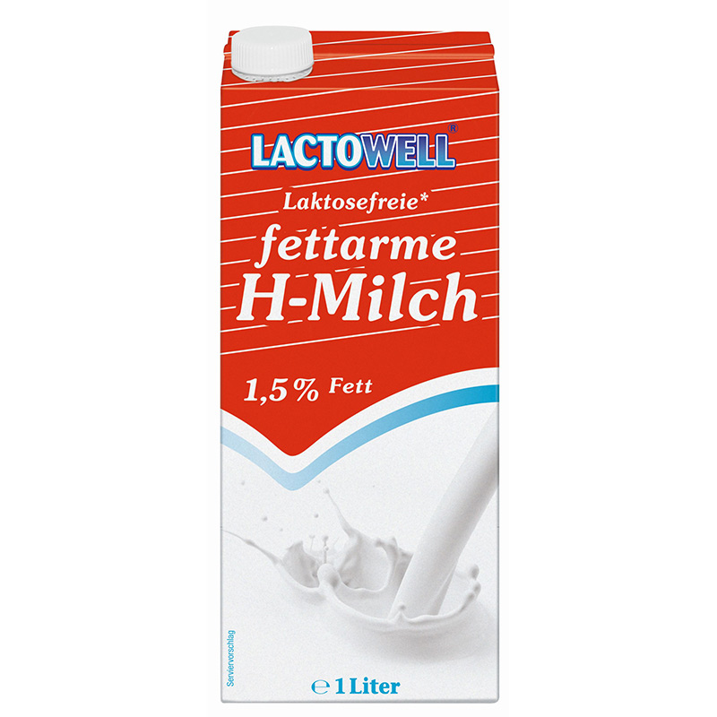 Lactowell H-​Milch 1,​5 % 1 ltr. 