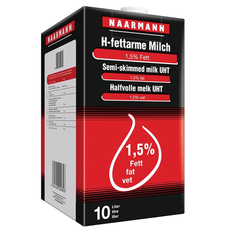 H-​Milch 1,​5 % Fett 10 ltr. Box 