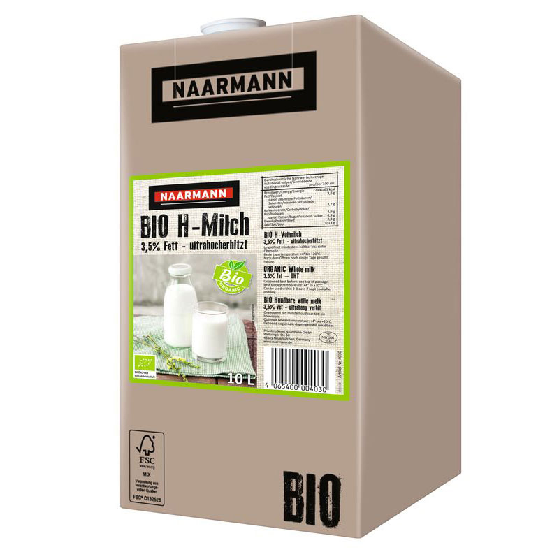 NM Bio H-​Milch 3,​8% 10 ltr Box 