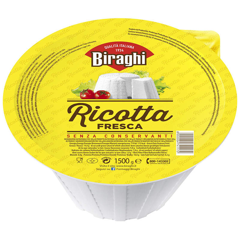 Ital. Ricotta 1,​5 kg Topf 